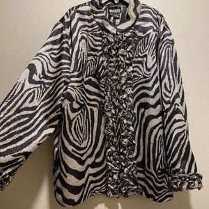 The collective works of BEREK blazer zebra